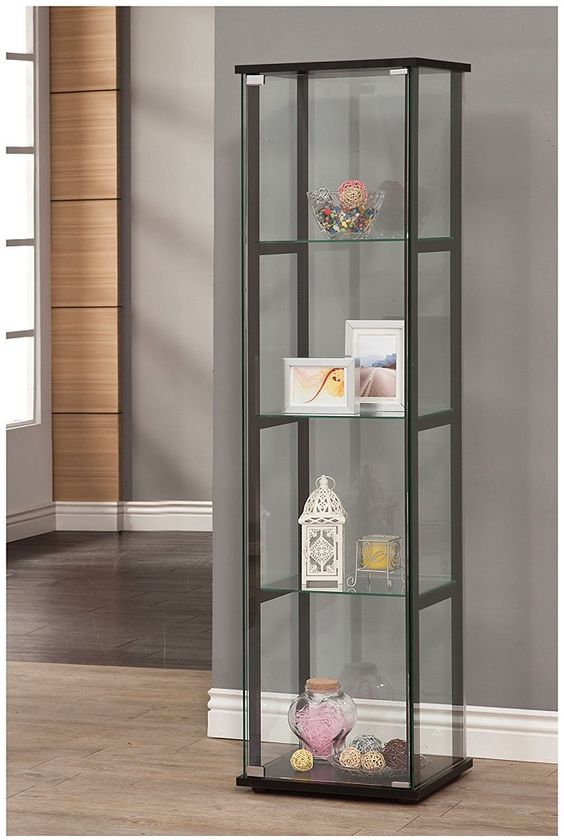 Rak Aluminium Kaca Model Singel